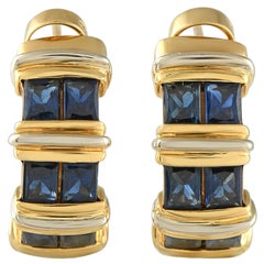 Boucles d'oreilles saphir en or jaune 18K de Cartier