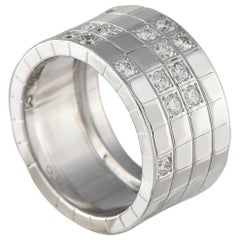 Anello Cartier Lanieres in oro bianco 18 carati con diamante da 0,75 carati
