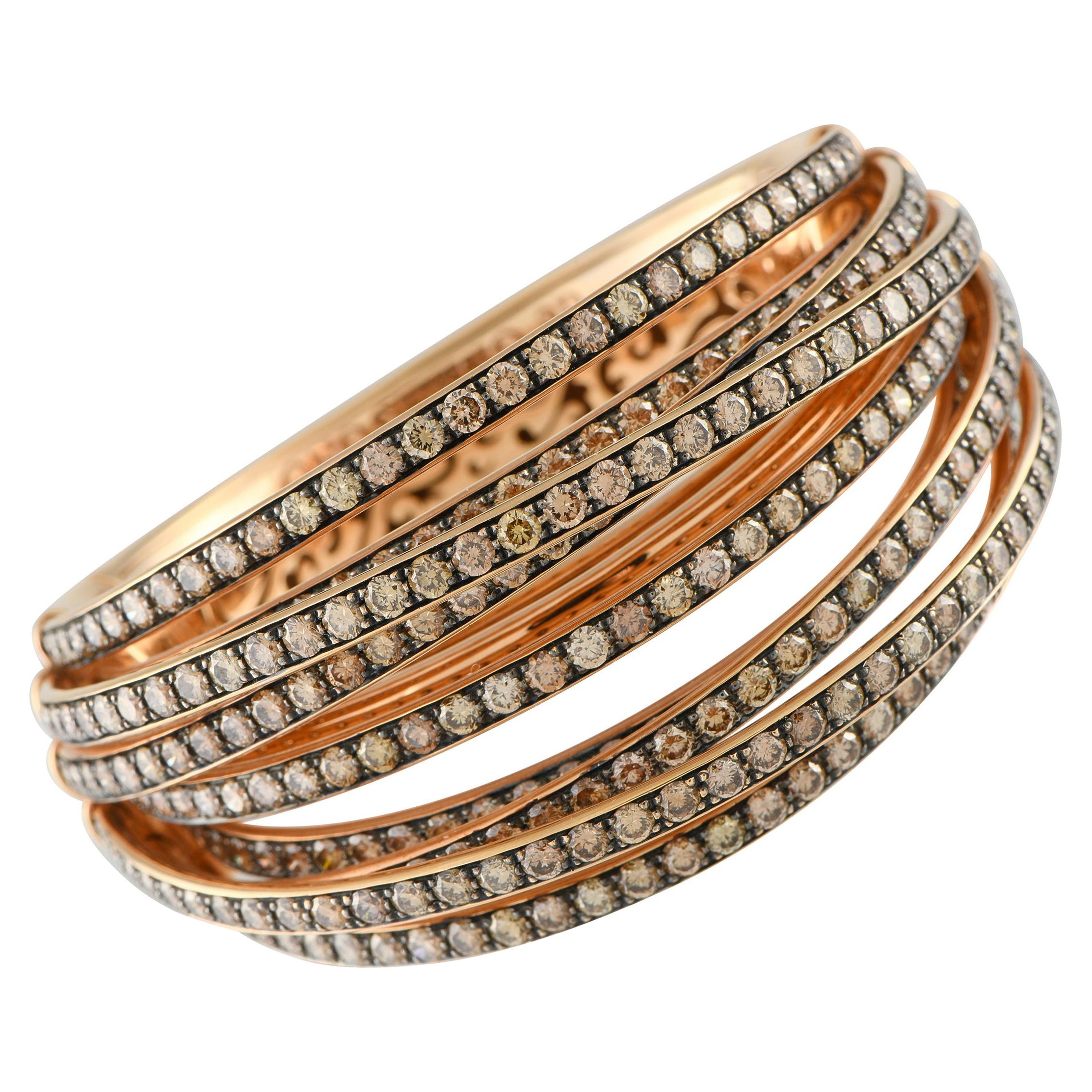 de GRISOGONO Bracelet Allegra en or rose 18 carats 30,25 ct de diamants