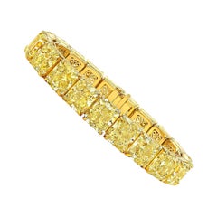 LEGACY 75 Carat Fancy Yellow Radiant Cut Natural Diamonds