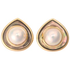 Boucles d'oreilles en or avec nacre Marina B Pearl