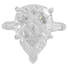 GIA-zertifizierter 5-Karat-Diamant-Verlobungsring im Birnenschliff