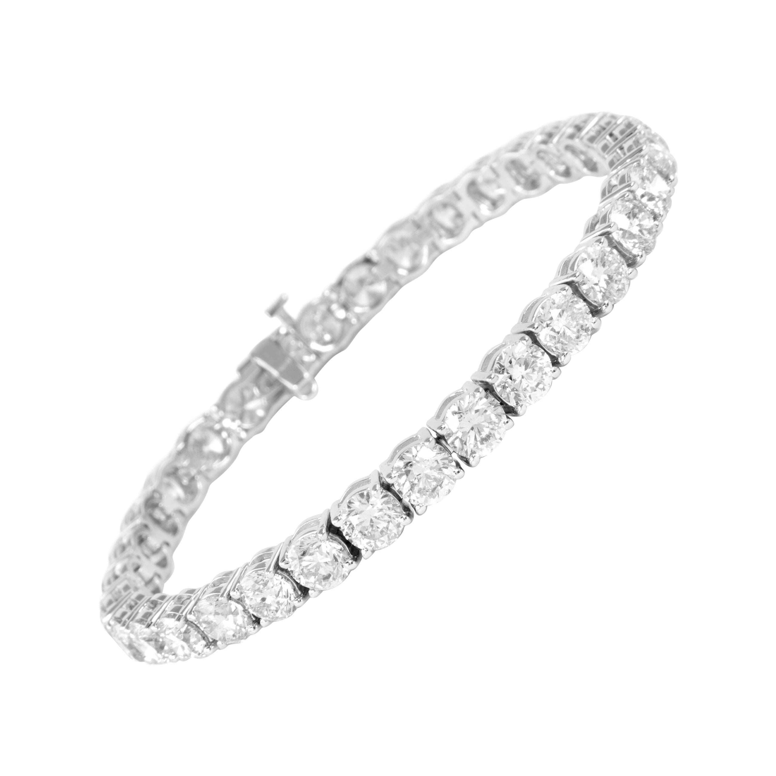 Alexander Beverly Hills Pulsera de tenis de diamantes 18,58 ct 'Avg 0,56 ct' 18k