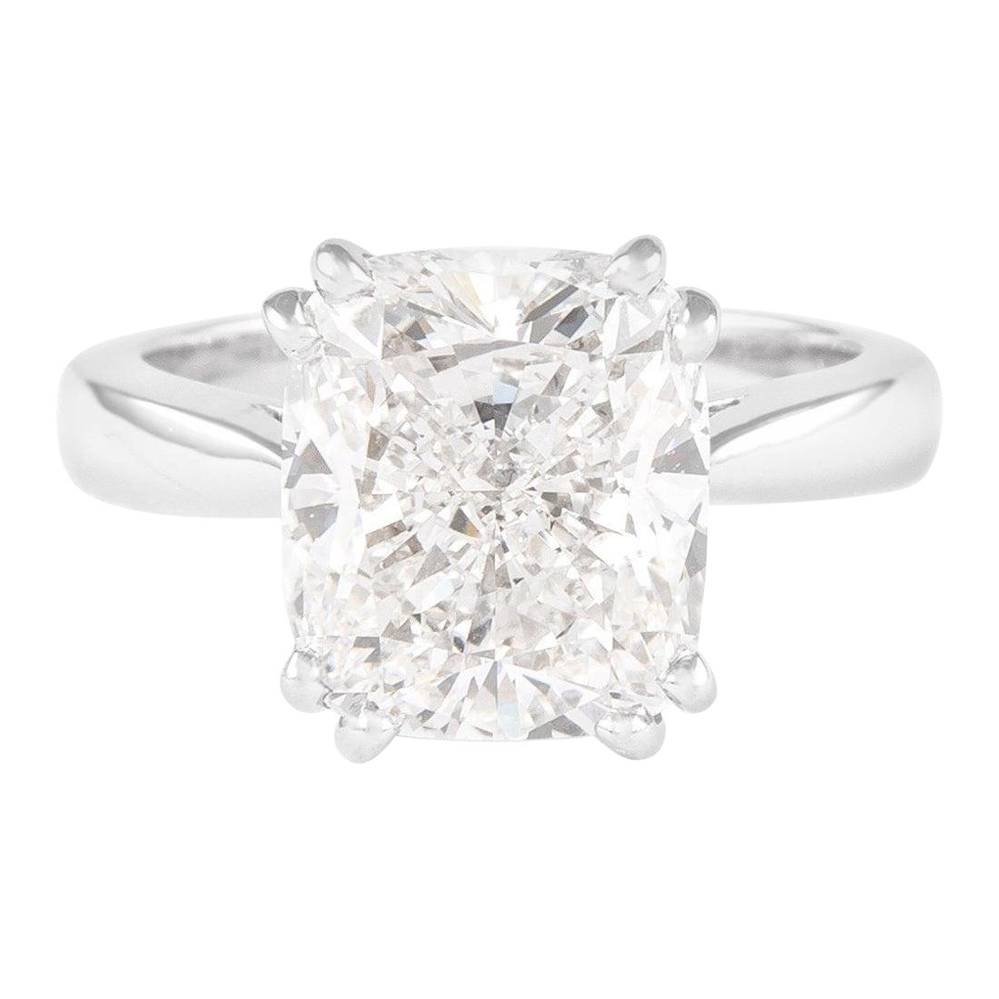Alexander Beverly Hills GIA H VS1 5.01ct Elongated Cushion Diamond Ring 18k
