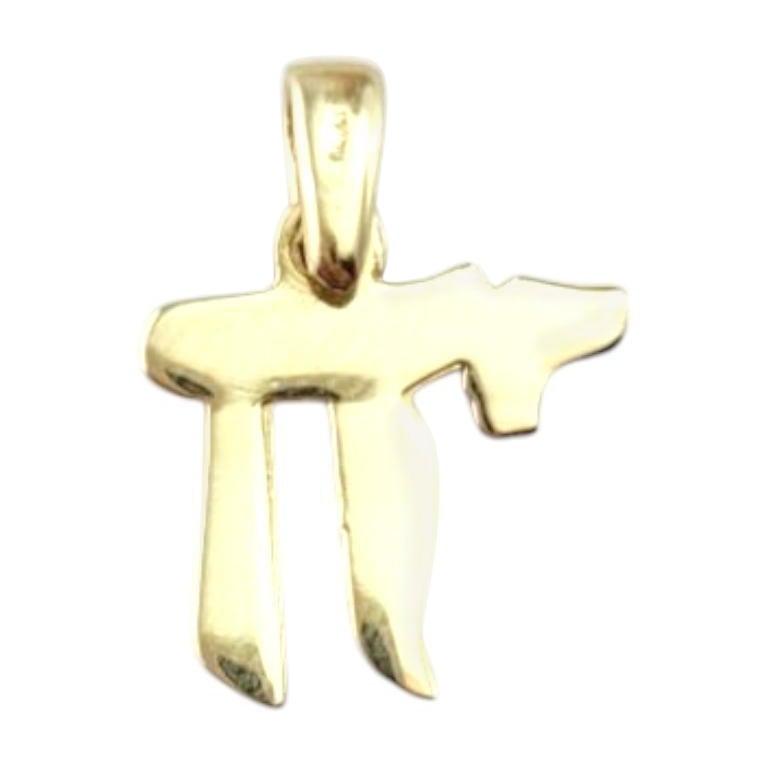 Ciondolo Chai in oro giallo 14 carati #21256