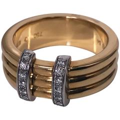 Omega Diamond Gold Ring 8
