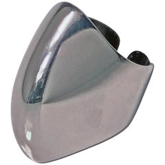 Bague scandinave Bent Knudsen en argent sterling du milieu du siècle dernier