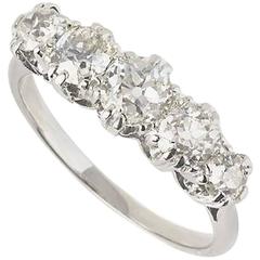 Five-Stone Diamond Ring 1.06 Carat 9