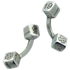 Chanel Silver Cufflinks