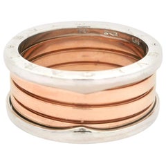 Herren Bvlgari B. Zero1 18k Roségold 11,9 mm 4 Band-Ring Größe 64