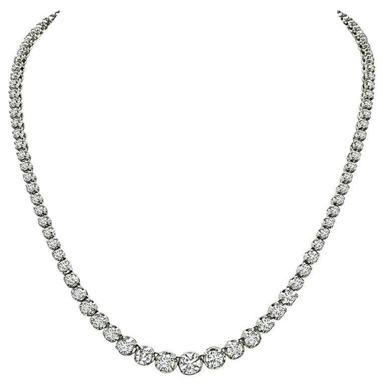 Collana Tennis con diamanti da 11,00ct