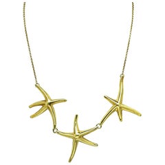 Tiffany & Co Elsa Peretti Gold Starfish Necklace