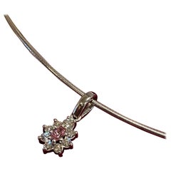 Collana Paspaley Diamond 18K con diamante naturale ovale Pink Diamond (3P) 0,20ct GSL