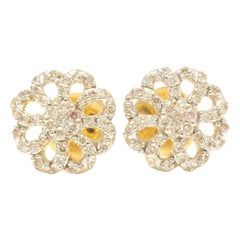 Flower Diamond Everyday Ohrstecker aus 14k massivem Gold (zertifiziert)