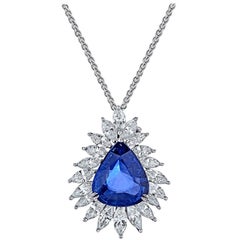 Magnificent 17.00 Carat Sapphire Diamond Necklace 6