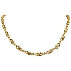 1900 Handmade Gold Chain Necklace