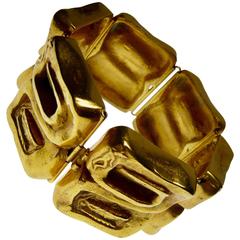 Line Vautrin Bronze Icarus Bracelet, 1950