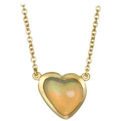 Faye Kim Mexican Opal Gold Necklace