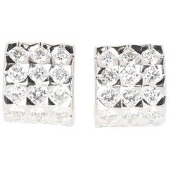 Boucheron Diamond White Gold Ligne Ear Clips 7