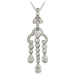 Tiffany & Co. Legacy Diamond Platinum Pendant