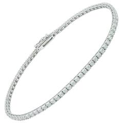 White Gold and Diamonds Tennis Bracelet 2