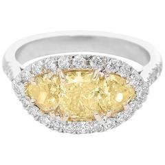 Cushion Cut Diamond Platinum Ring 6