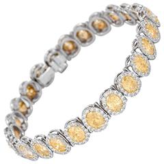 Diamond Gold Platinum Bracelet 4