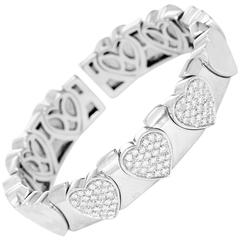 Diamond White Gold Cuff Bracelet 6
