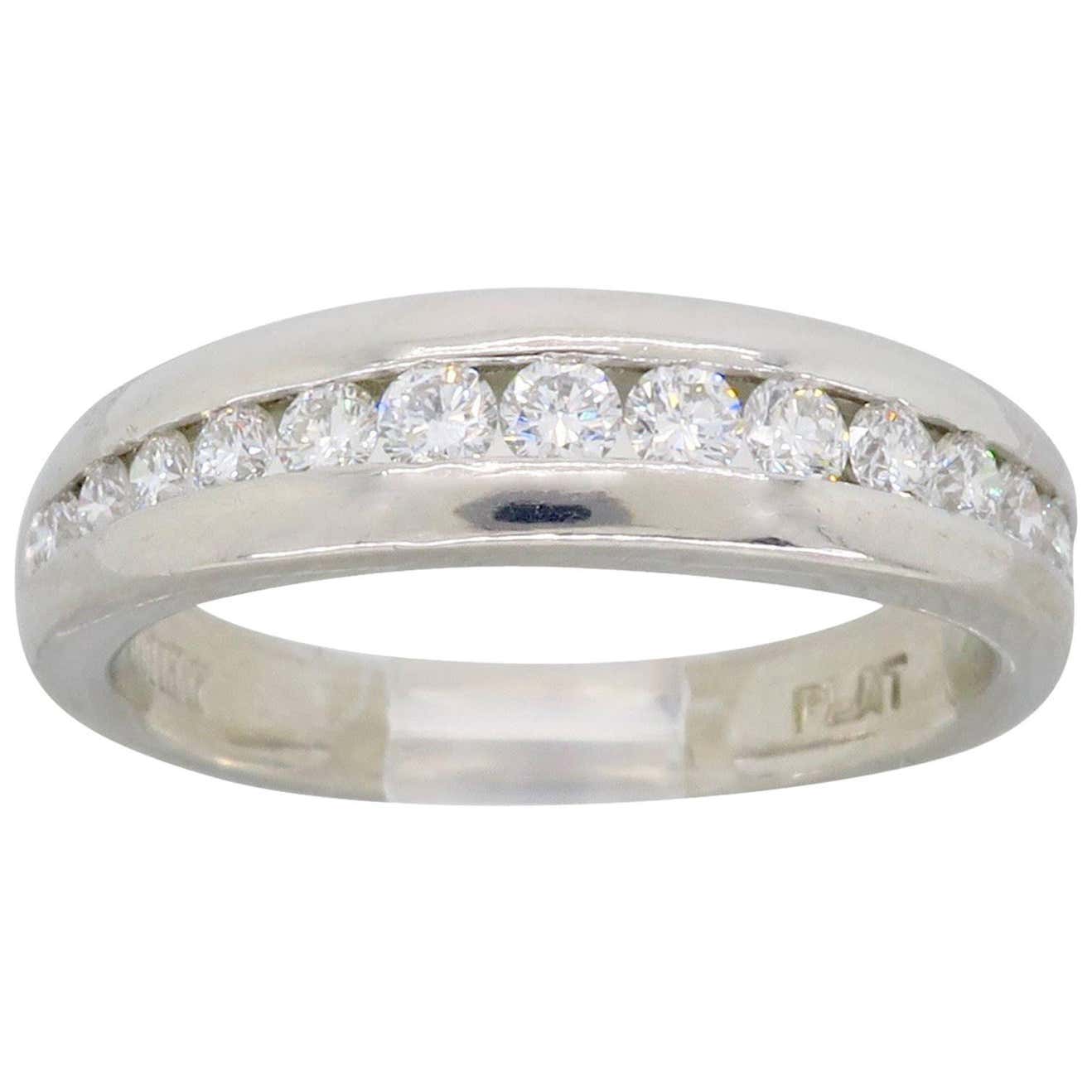 Platinum Scott Kay Diamond Wedding Band at 1stDibs