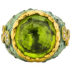 Victor Velyan Peridot Gold Ring