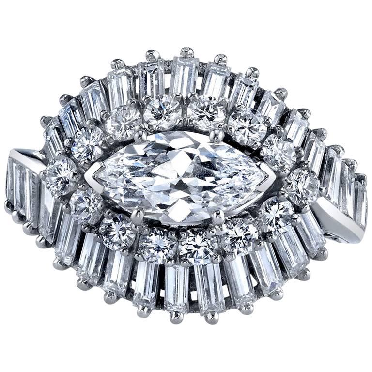 Oscar Heyman Diamond Platinum Engagement Ring