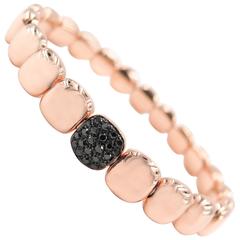 black Diamond Rose Gold Bracelet