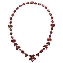 Beautiful Georgian Garnet Necklace 5