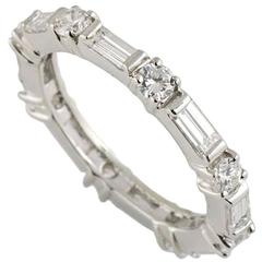 Graff Platinum Full Diamond Eternity Ring 1.84 Carat