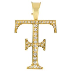 Theo Fennell Logo Diamond Pendant 1.09 Carat