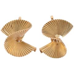 Swirled Gold Earrings 8
