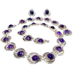 Margot de Taxco Amethyst Silver Set, circa 1948