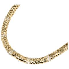 Bulgari Diamond Link Yellow Gold Necklace 3