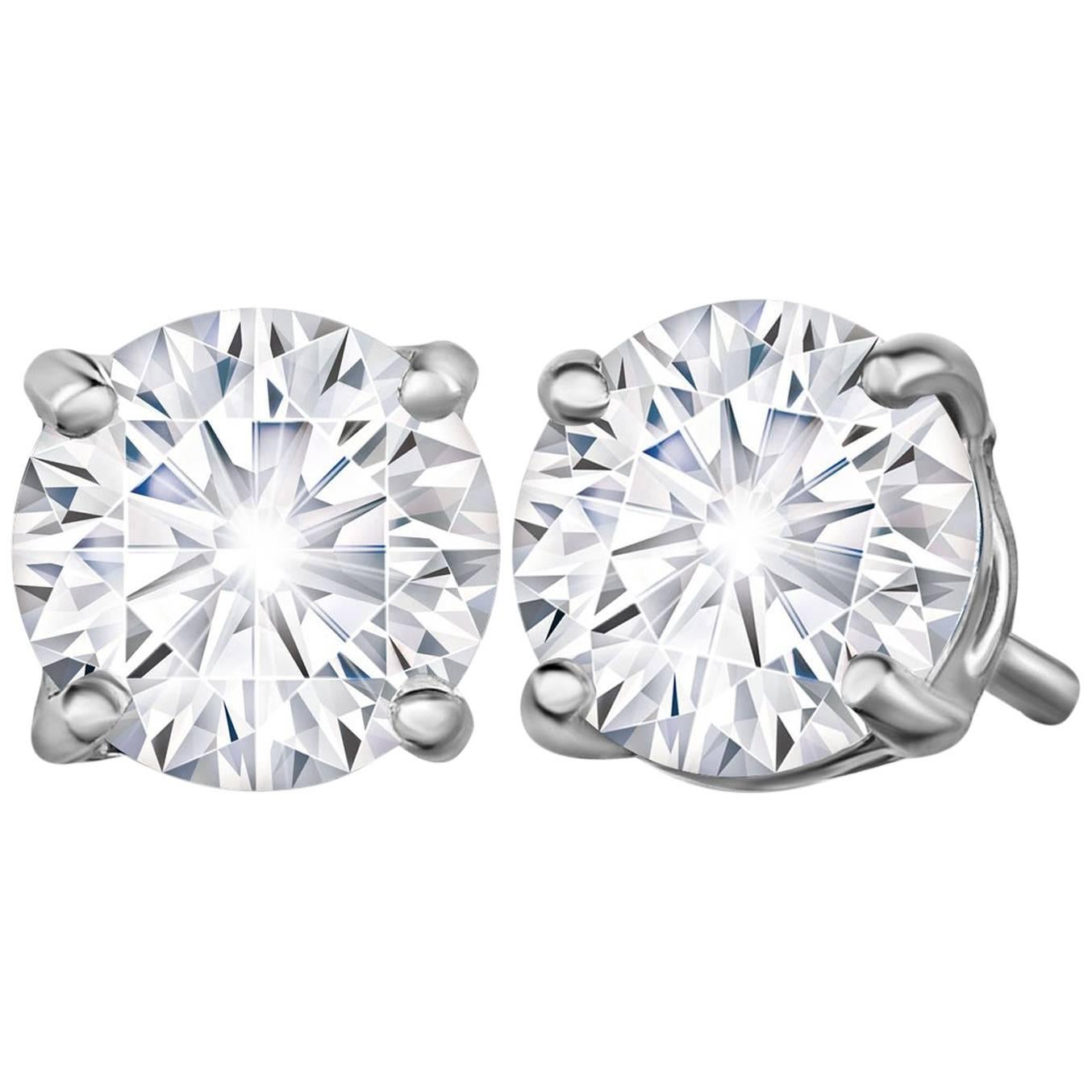 Marisa Perry 72 Point Forevermark Diamond Studs in Platinum