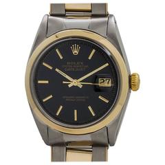 Rolex Gold Stainless Steel Oyster Datejust Bracelet Wristwatch, circa 1966