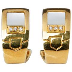 Audemars Piguet Yellow Gold Mabe Pearl Diamond Earrings 8
