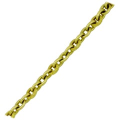 Diamonds Gold Link Necklace