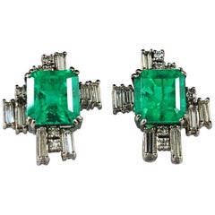 White Diamond Earrings