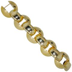 Retro Gold Link Bracelet, circa 1948