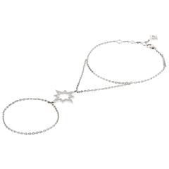 Bracelet White Gold 18 Karat 6.10g White Diamonds 0.36 Carat