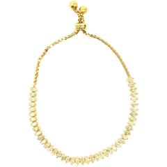 Bespoke Yellow Gold Marquise Diamond Bracelet