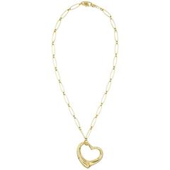 Tiffany & Co. Elsa Peretti Heart Pendant Necklace