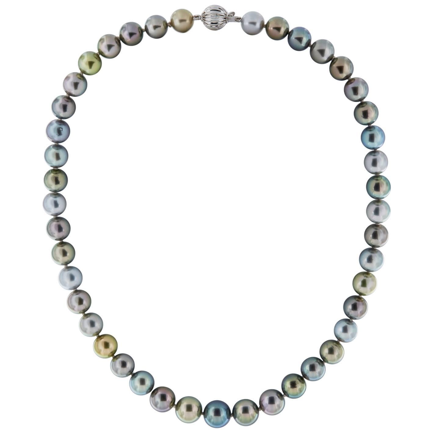 Multicolored Tahitian Pearl Necklace