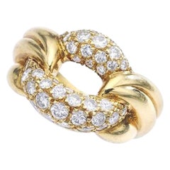 Diamond Yellow Gold Ring 1980S