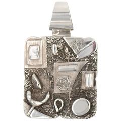 Sterling Silver Artifact Pendant 7